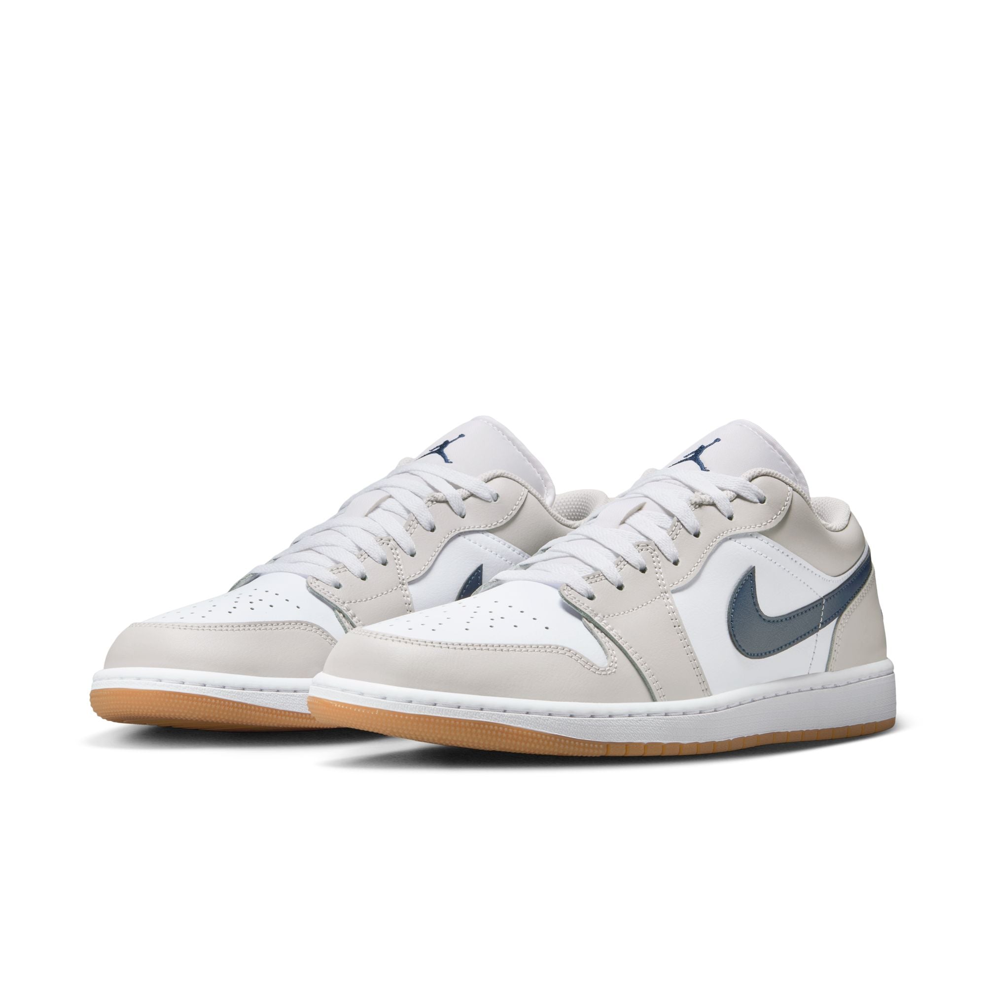 Air Jordan 1 Low - White/Midnight Navy/Grey