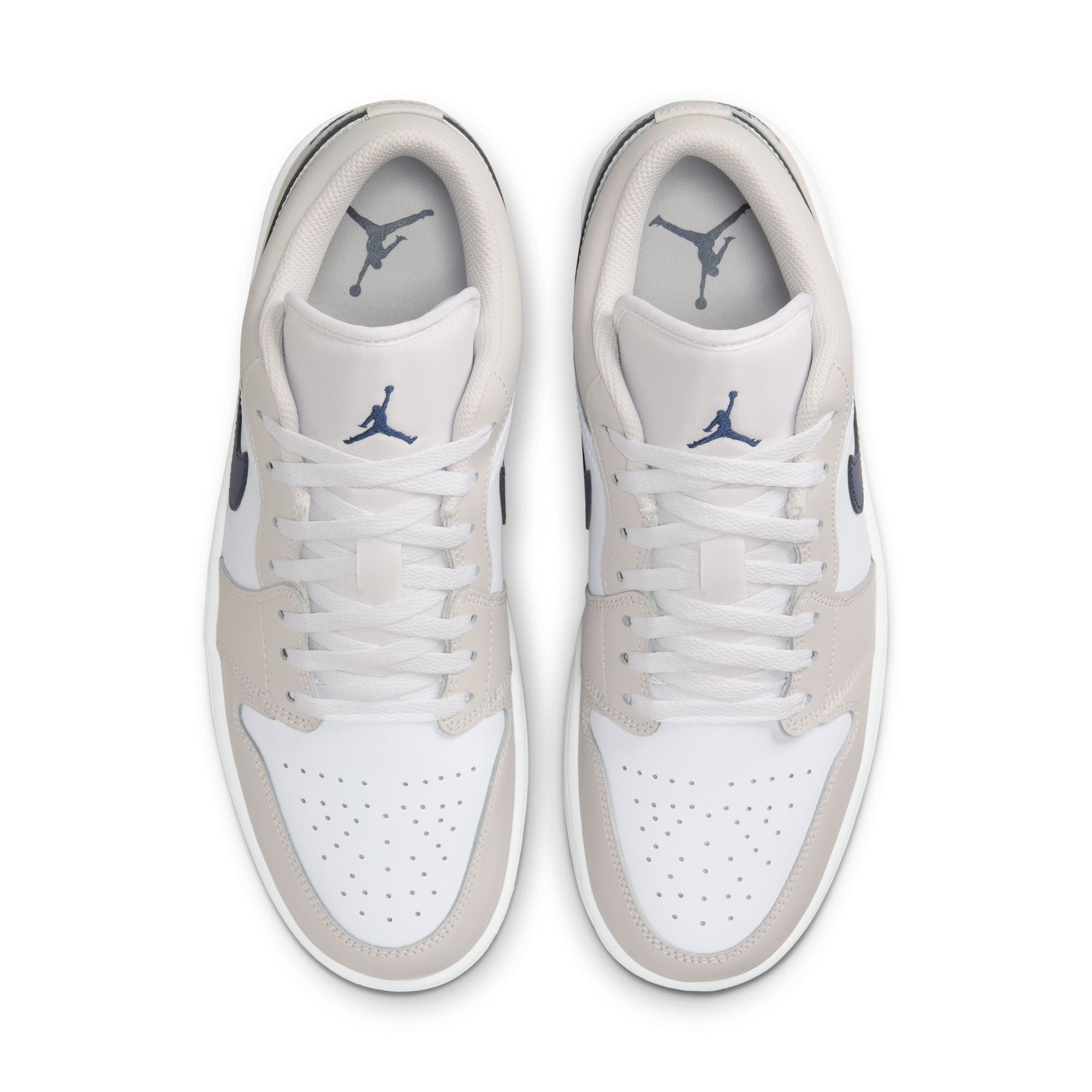 Air Jordan 1 Low - White/Midnight Navy/Grey