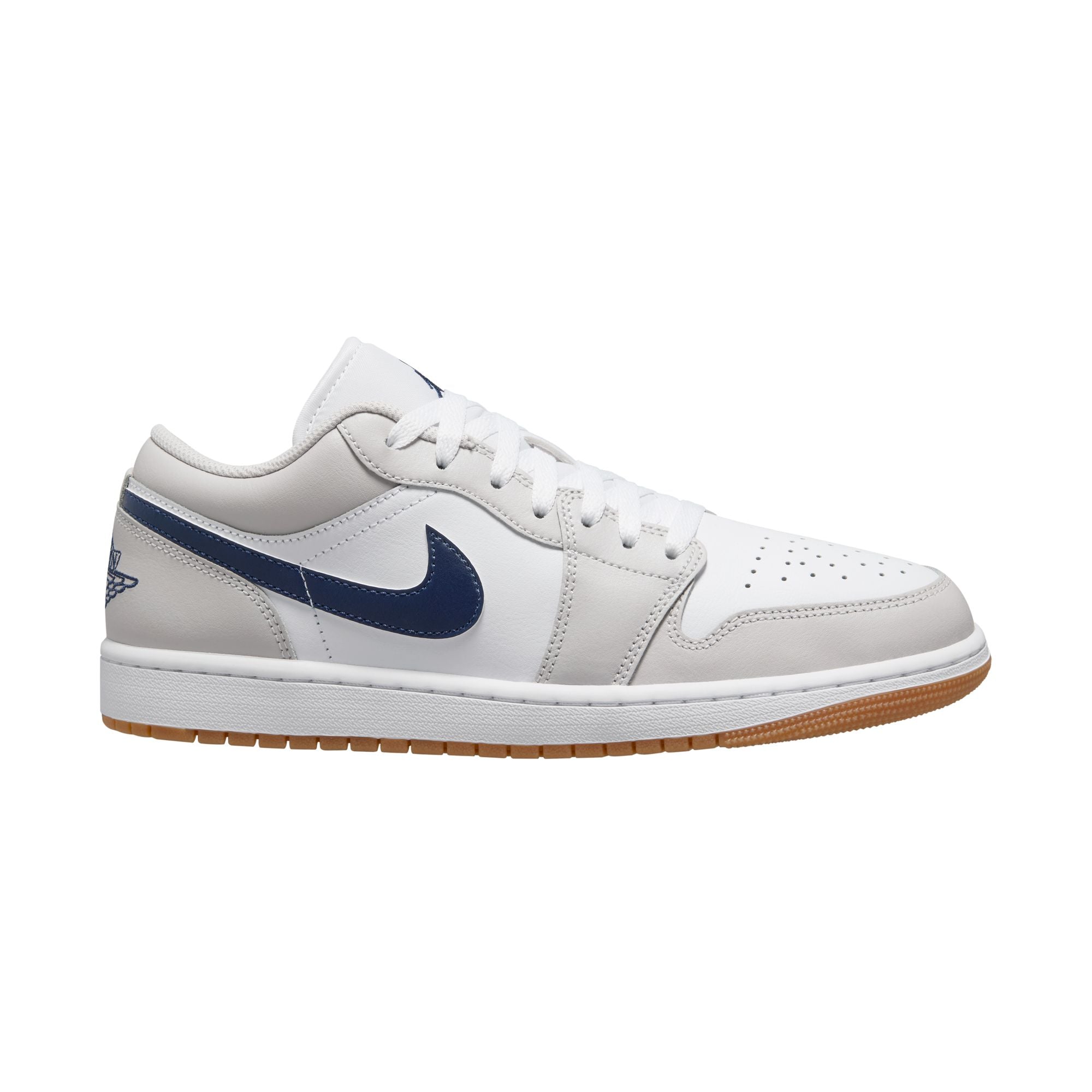 Air Jordan 1 Low - White/Midnight Navy/Grey