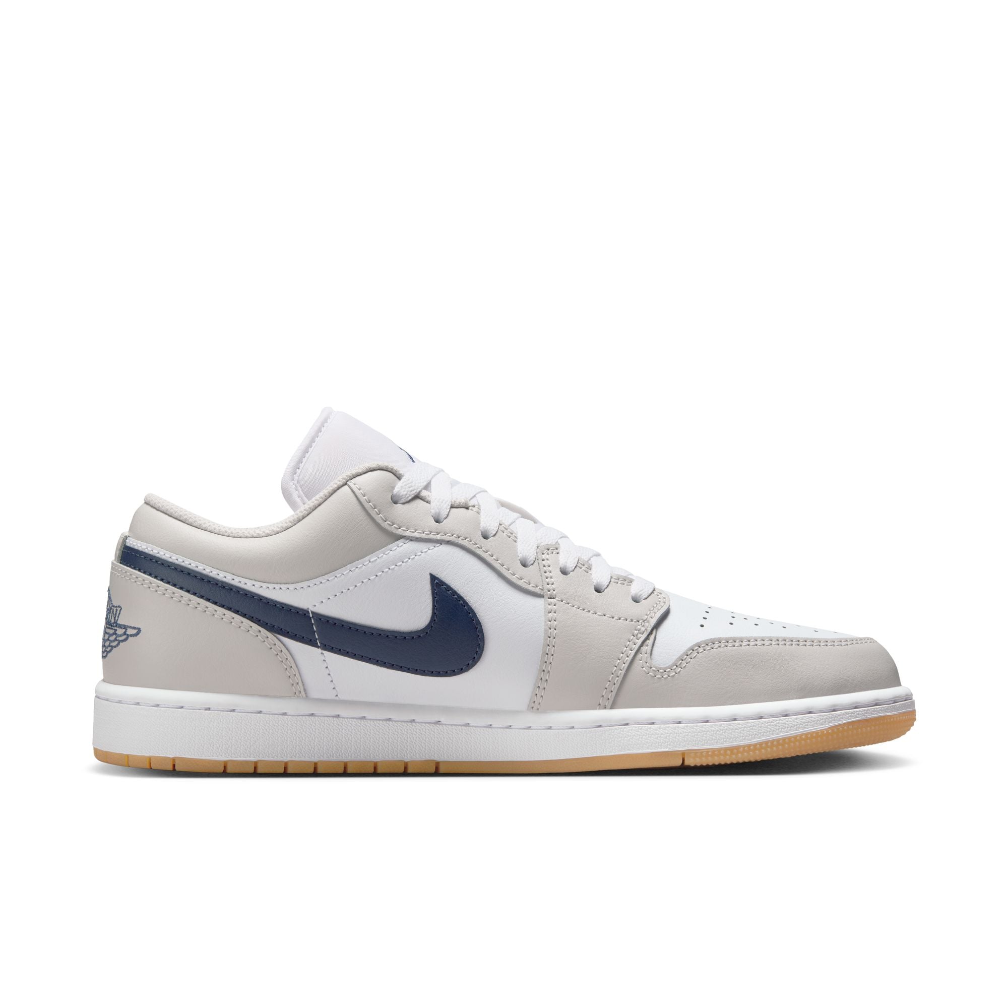 Air Jordan 1 Low - White/Midnight Navy/Grey