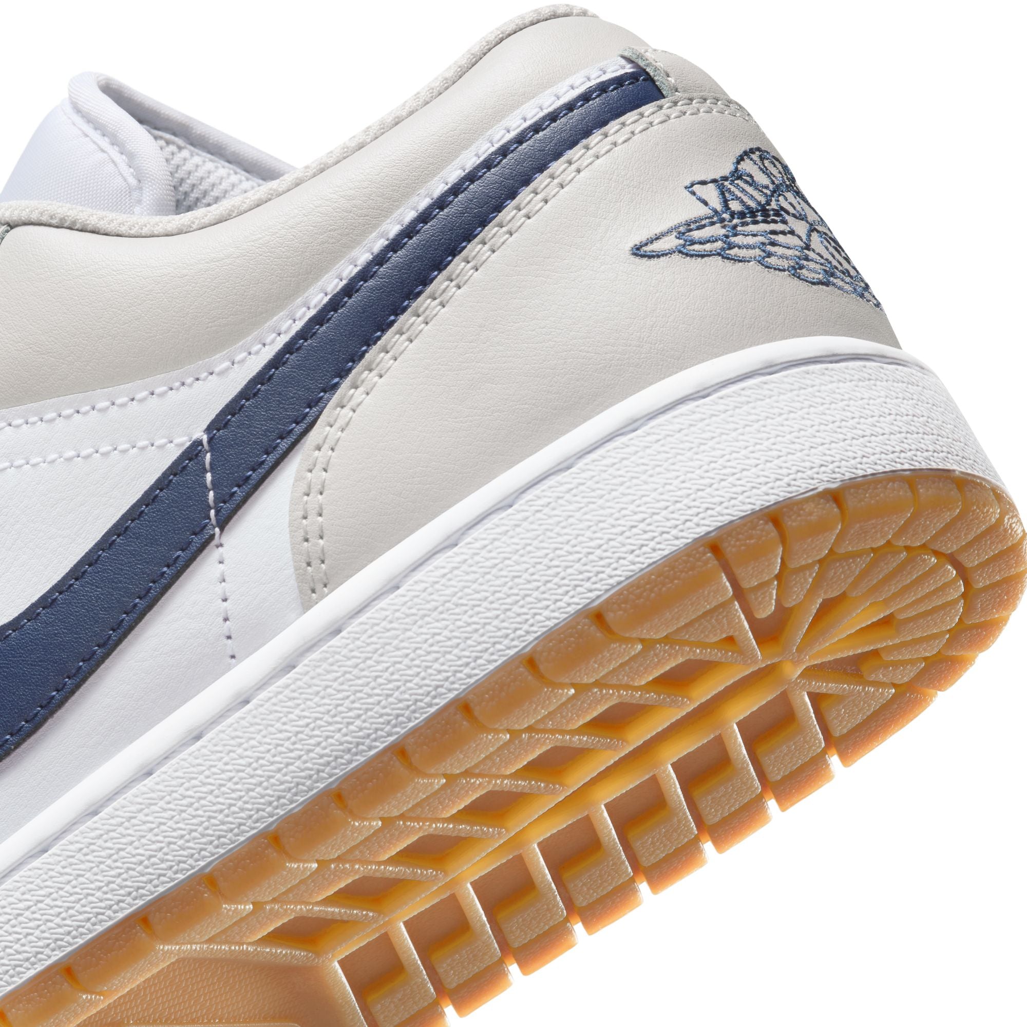 Air Jordan 1 Low - White/Midnight Navy/Grey