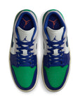 Air Jordan 1 Low - SAIL/DEEP ROYAL BLUE-STADIUM GREEN