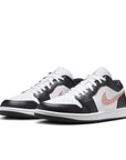 Air Jordan 1 Low - White, Rust Pink and Black