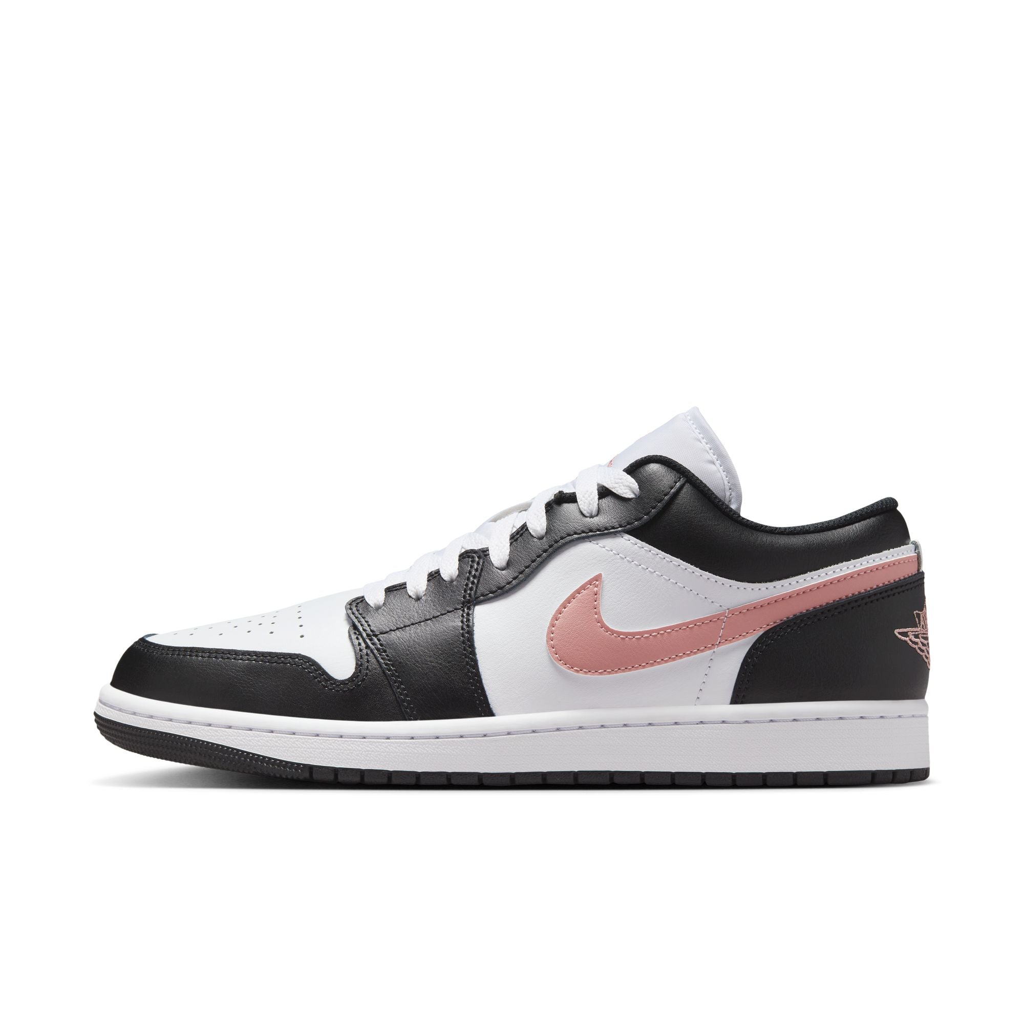Air Jordan 1 Low - White, Rust Pink and Black