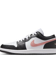 Air Jordan 1 Low - White, Rust Pink and Black