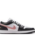 Air Jordan 1 Low - White, Rust Pink and Black
