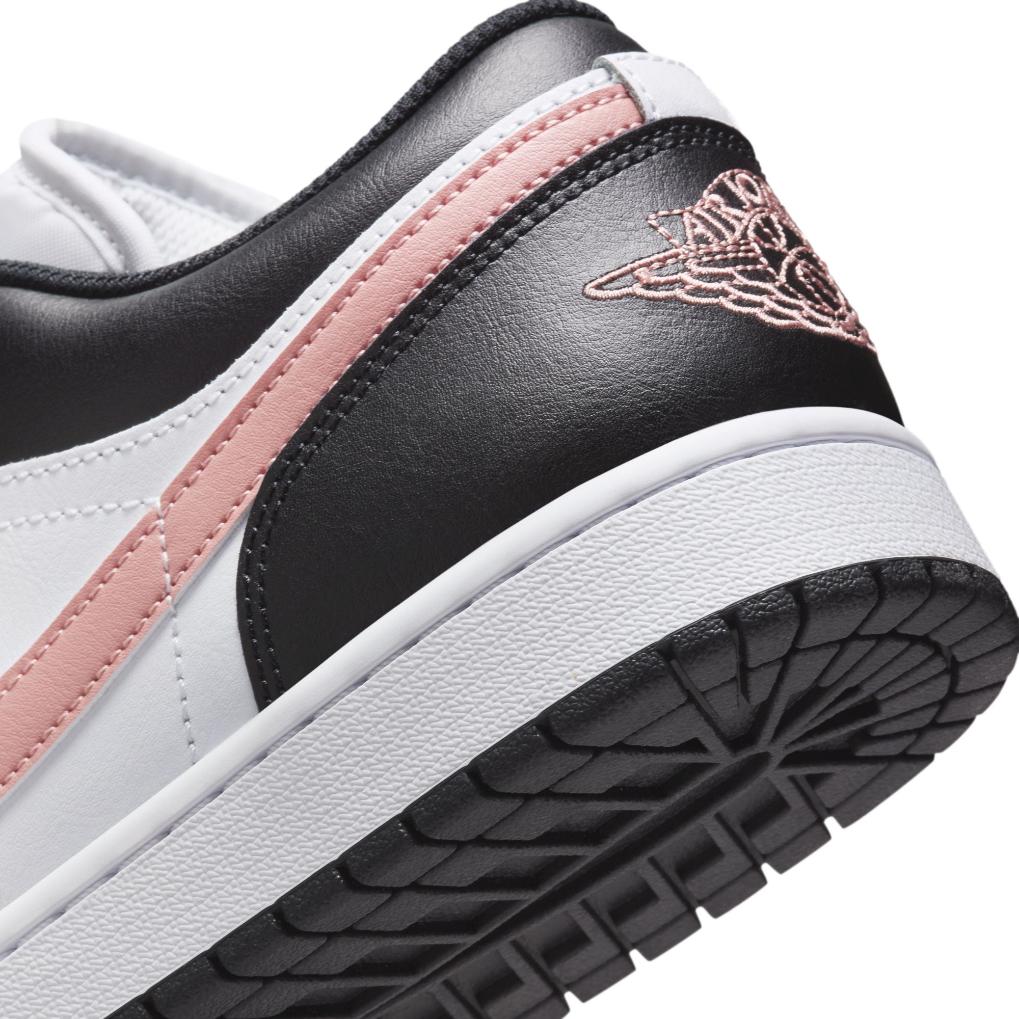 Air Jordan 1 Low - White, Rust Pink and Black