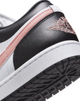 Air Jordan 1 Low - White, Rust Pink and Black