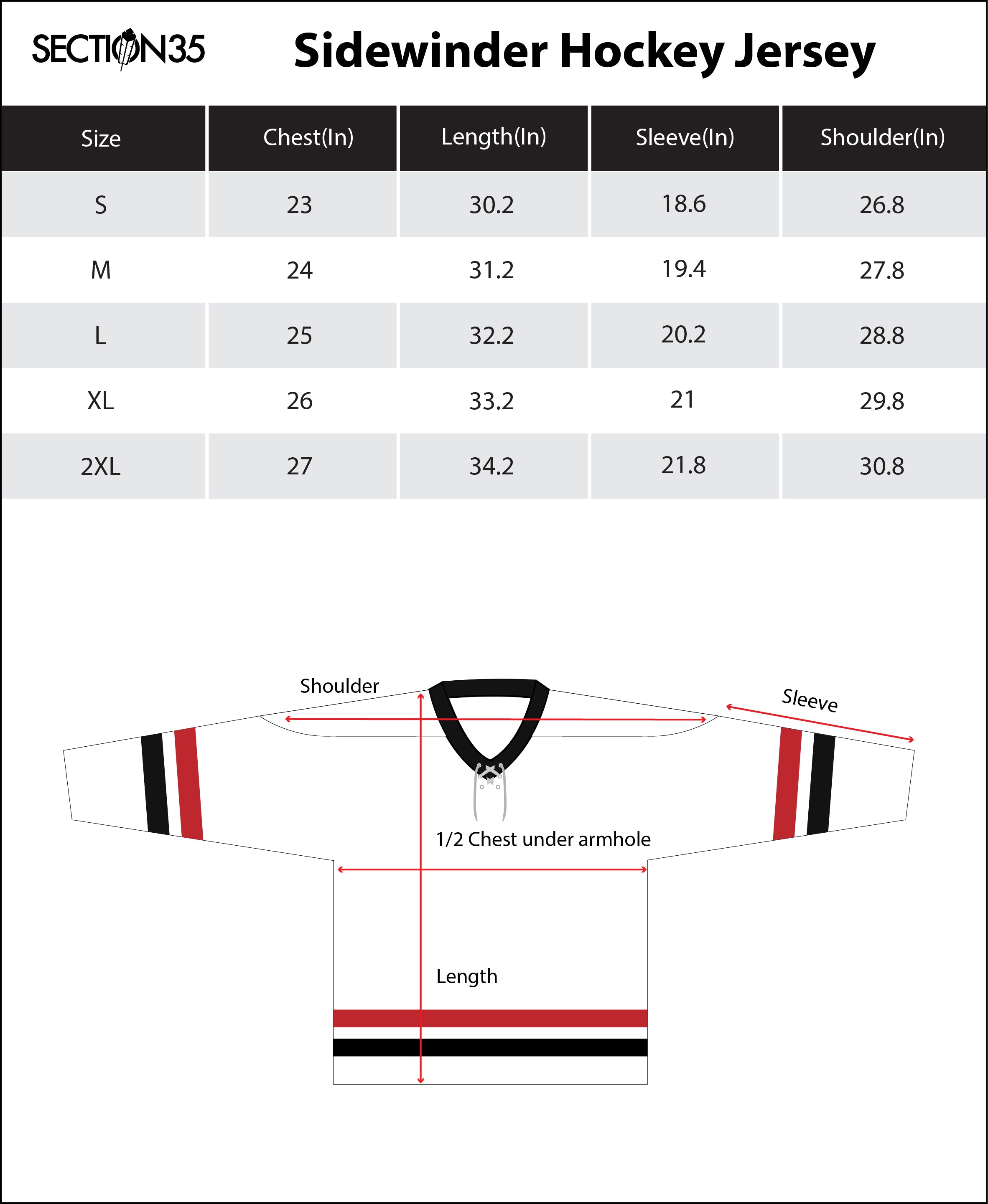 Hockey How To Figure Out Jersey Sizes Pro Hockey Jersey