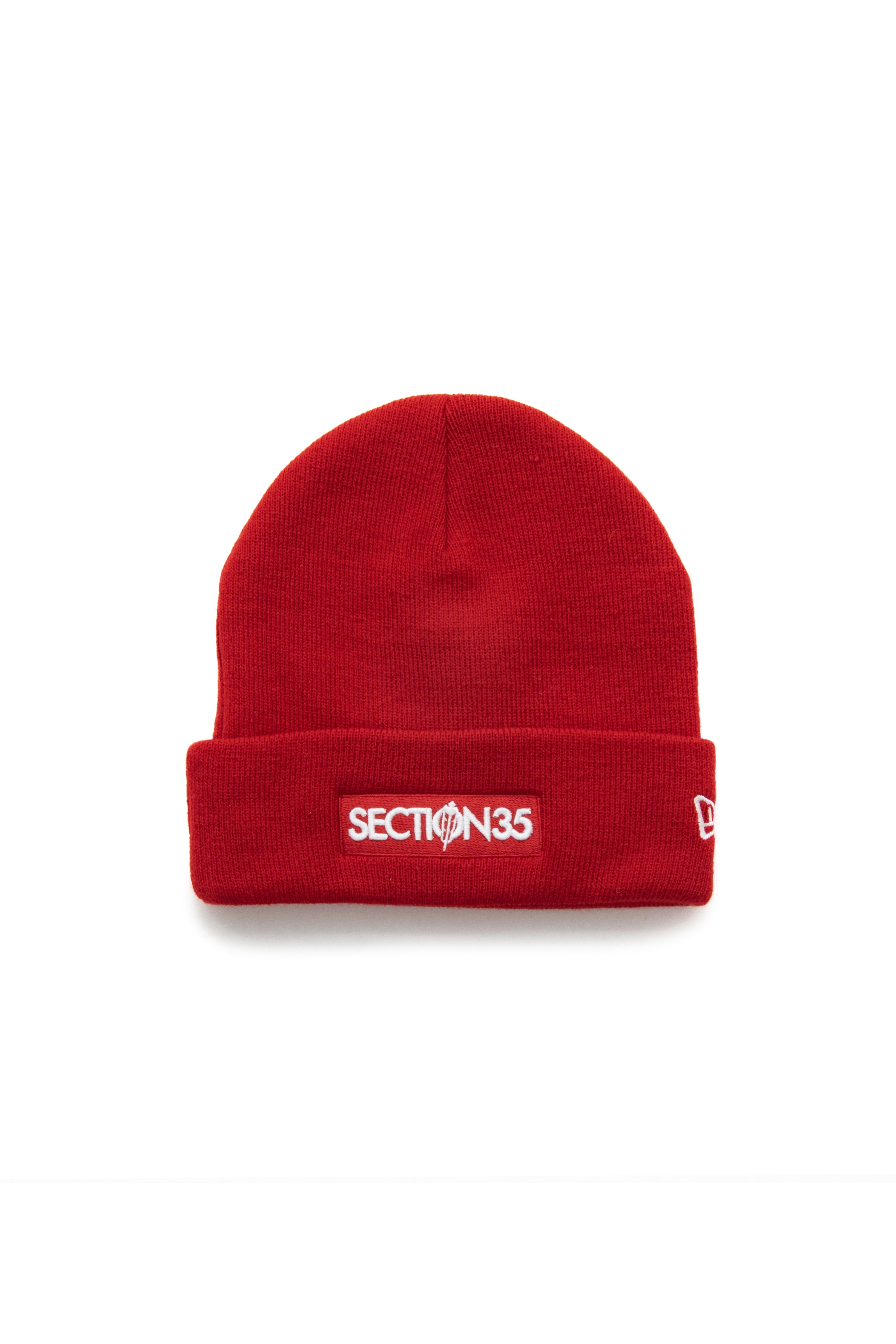 New Era OG Bar Cuff Beanie - Red