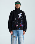Sneak-Up Sherpa Coat - Black