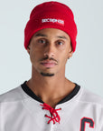 New Era OG Bar Cuff Beanie - Red