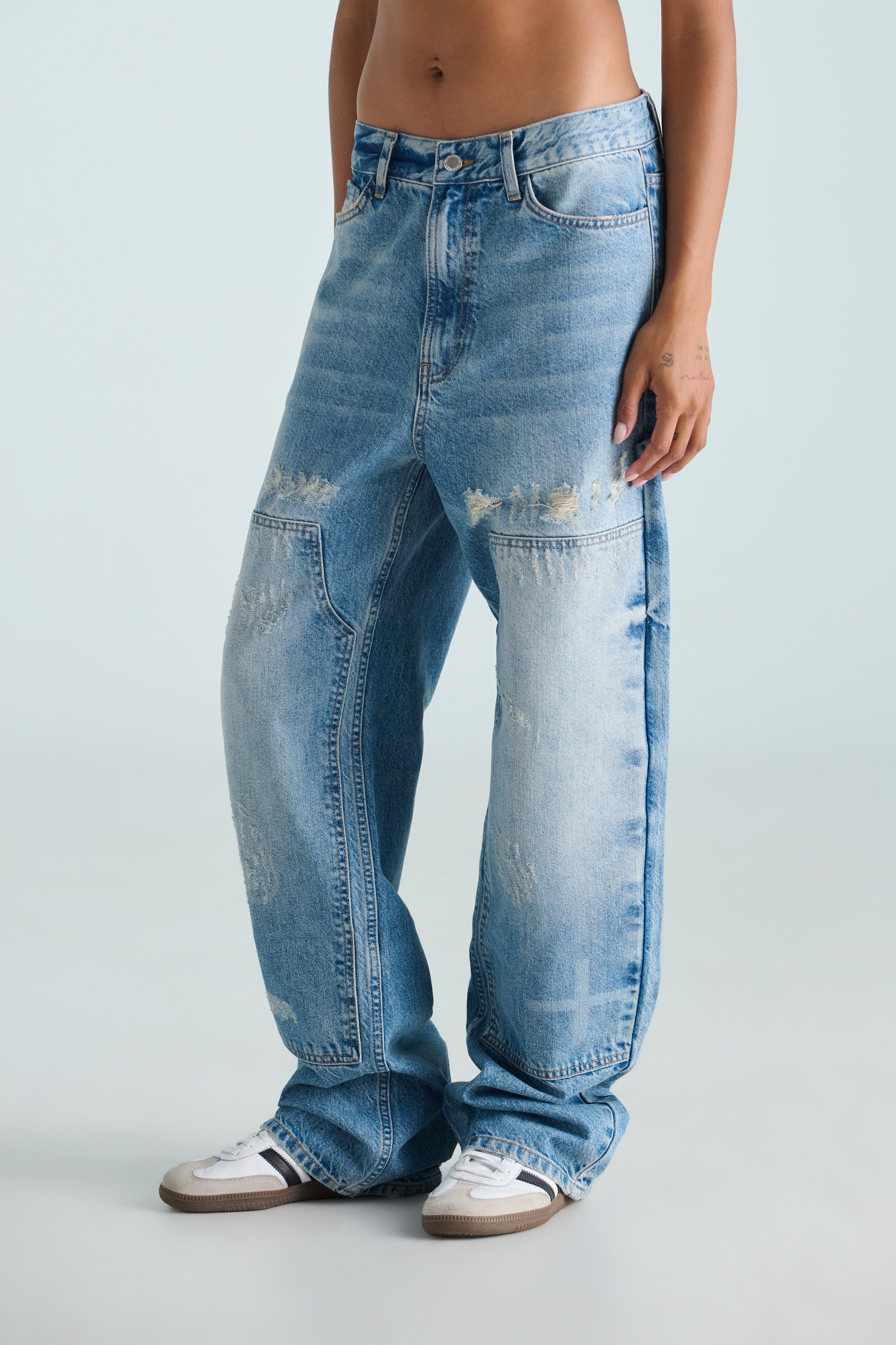 Melton Carpenter Denim - Light Wash – SECTION 35