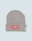 New Era OG Bar Cuff Beanie - Grey