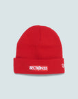 New Era OG Bar Cuff Beanie - Red