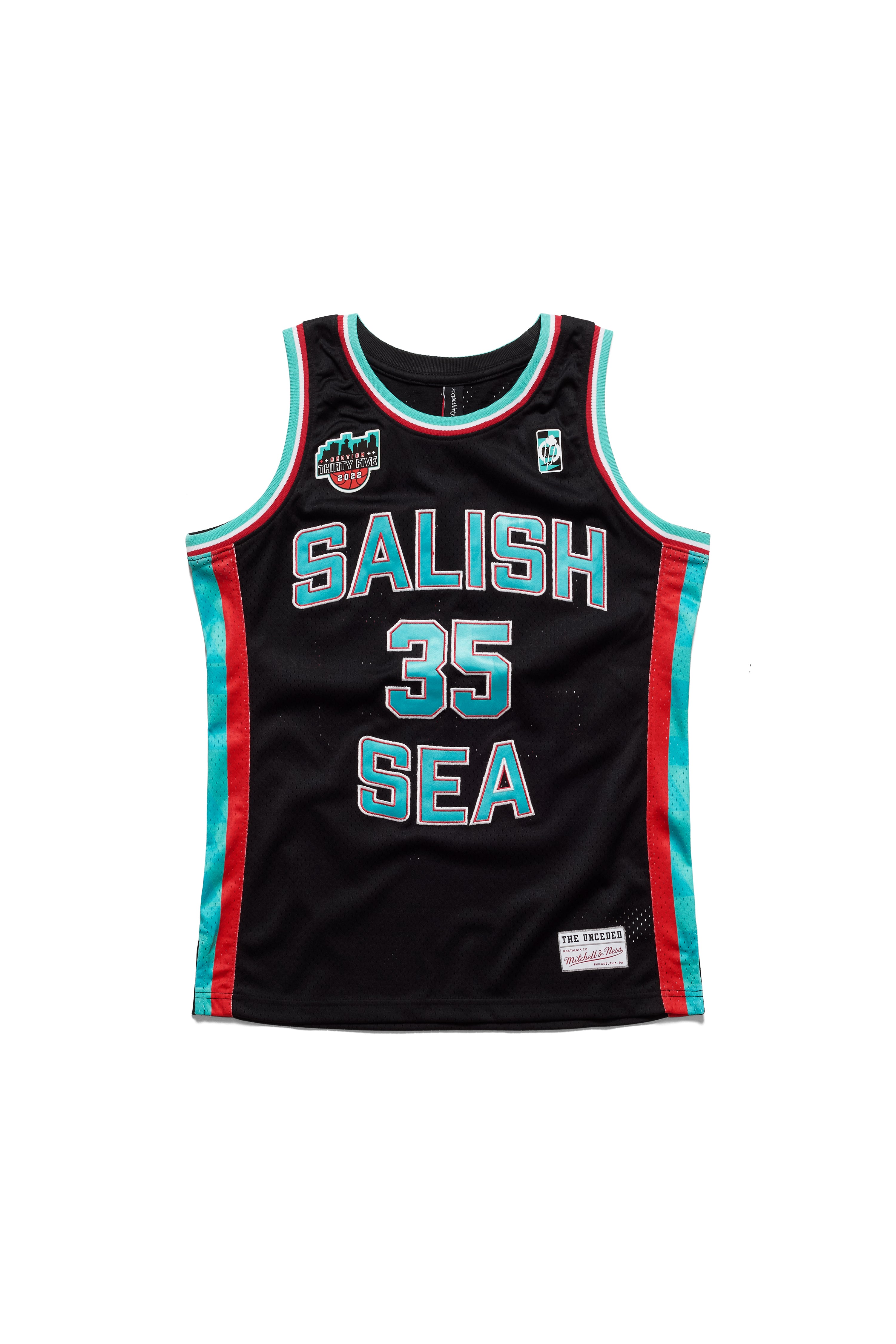Salish Sea Black Swingman Jersey by Mitchell & Ness – SECTION 35