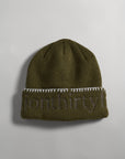SECTION 35 x 47 Brand Wordmark Beanie - Blanket Stitch Sandalwood