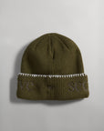 SECTION 35 x 47 Brand Wordmark Beanie - Blanket Stitch Sandalwood