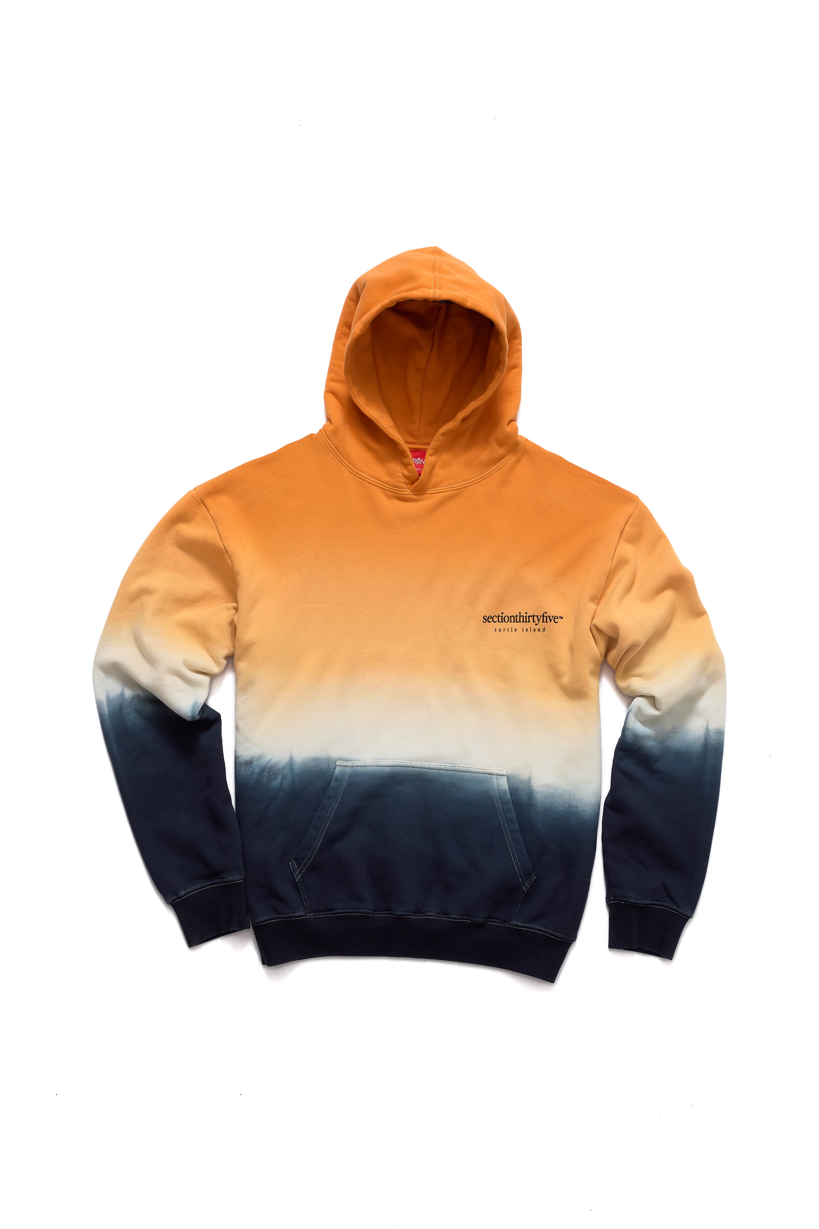 Sunrise Dip Dye Hoodie - Orange