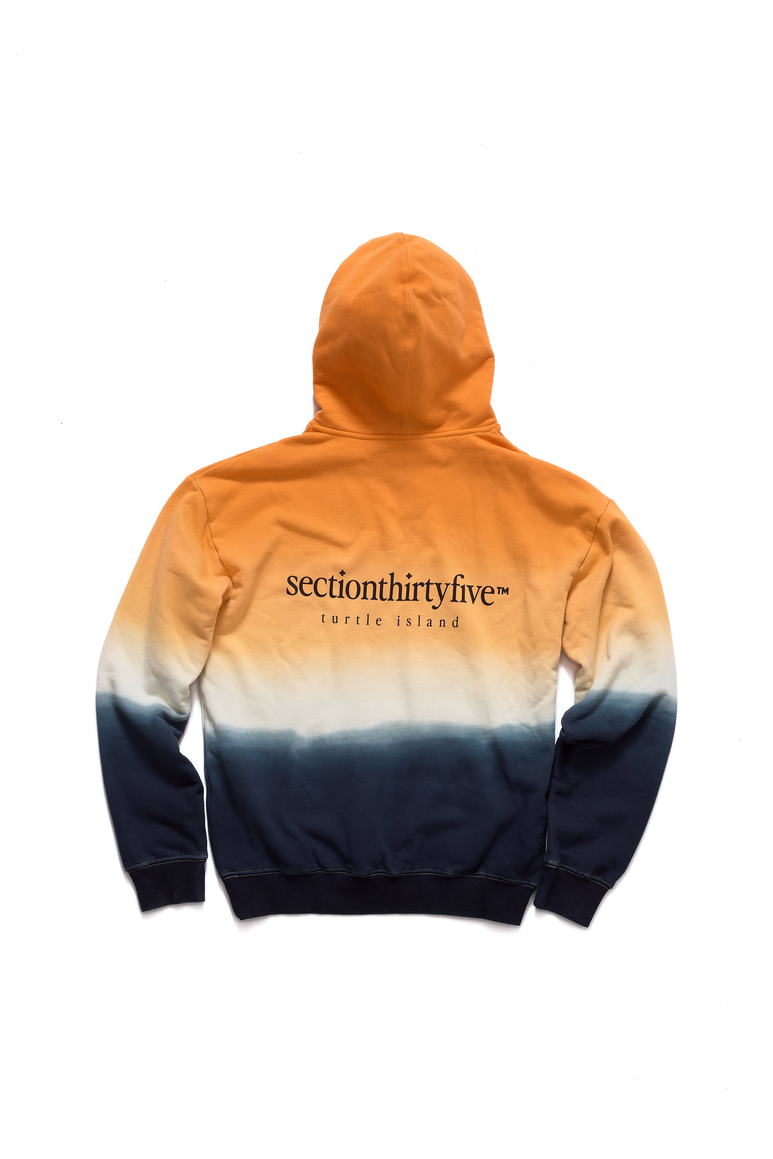 Sunrise Dip Dye Hoodie - Orange