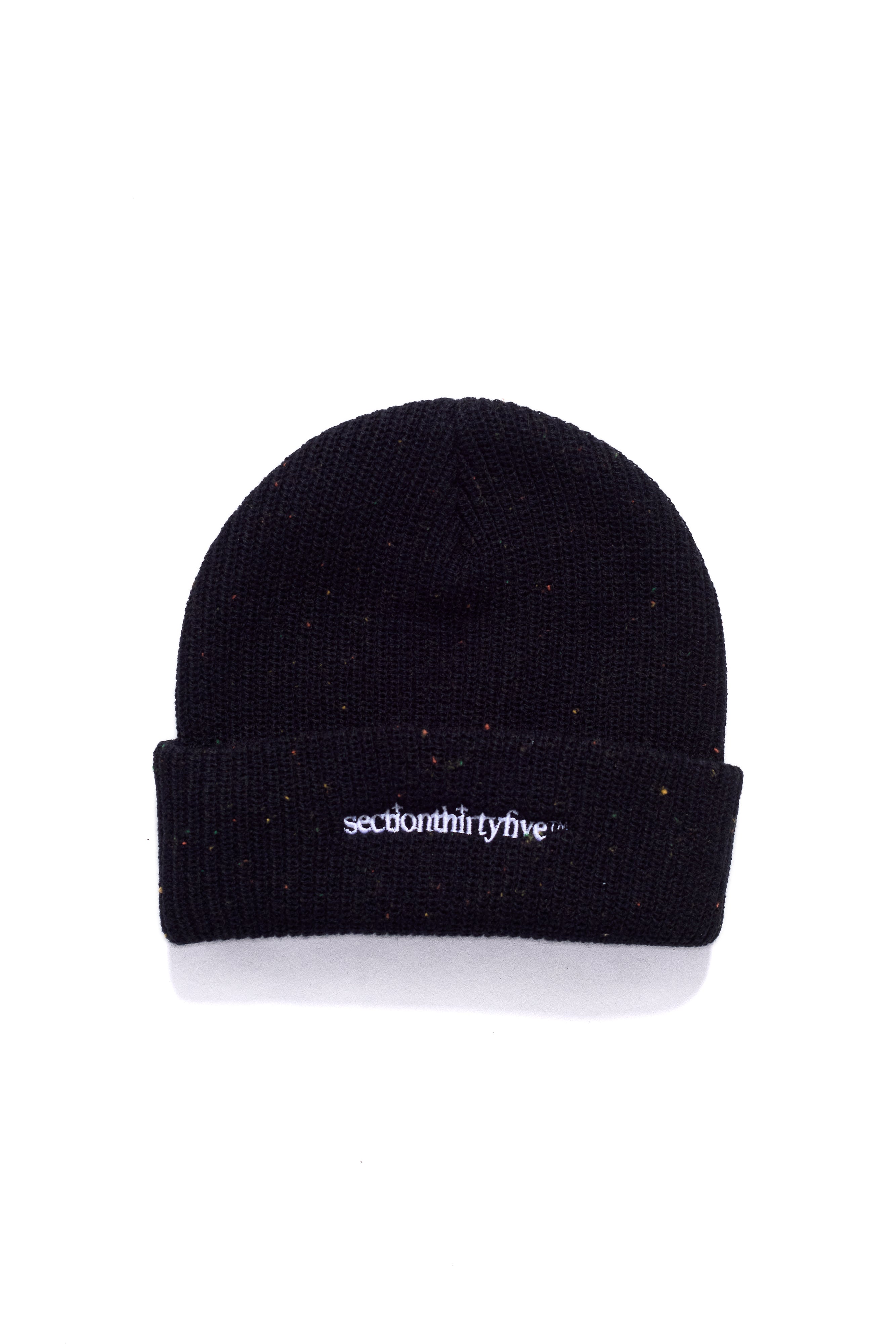 Wordmark OG Speckled Beanie - Black