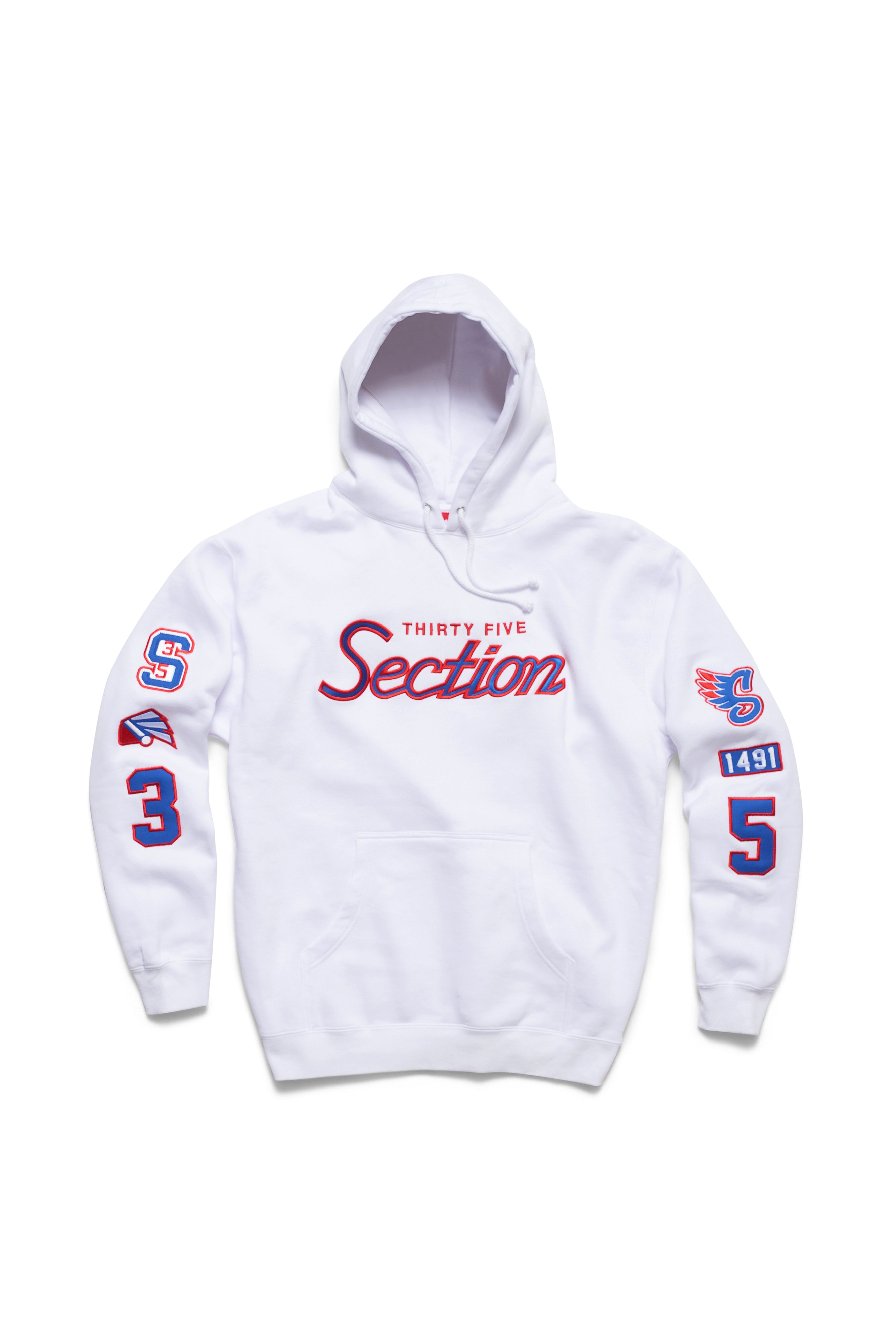 GOAT Patched Hoodie - White
