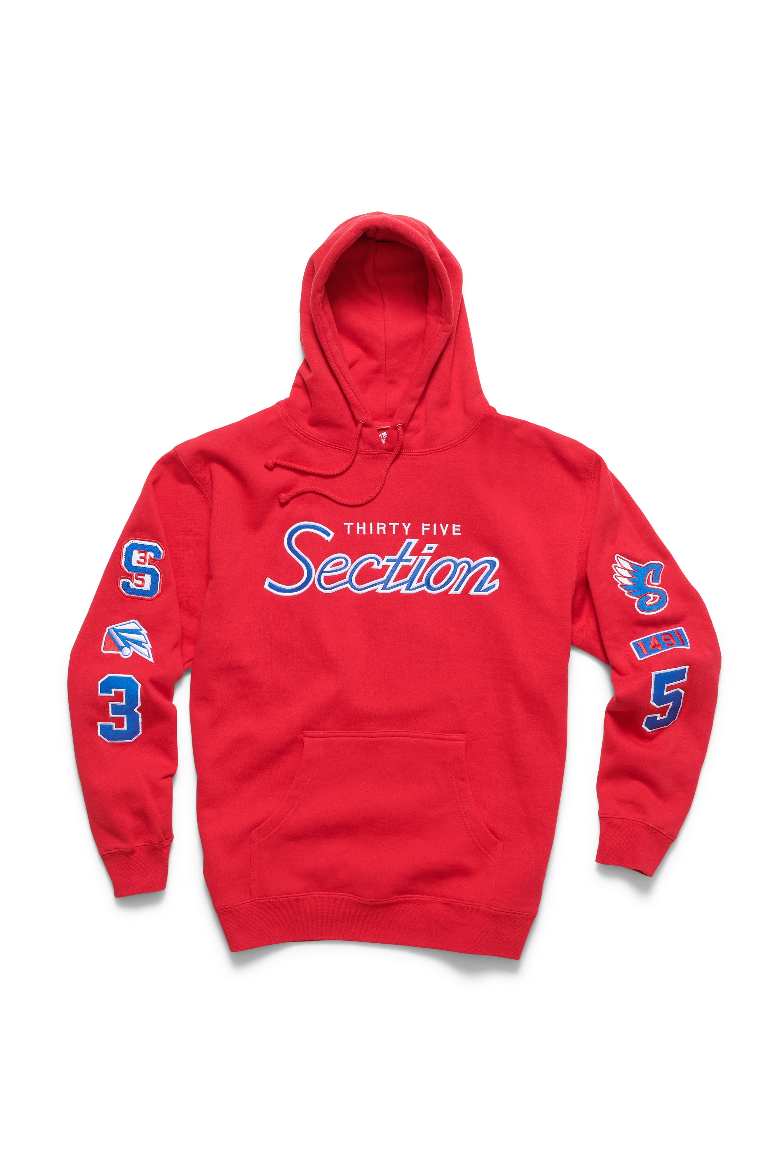 GOAT Patched Hoodie - Red