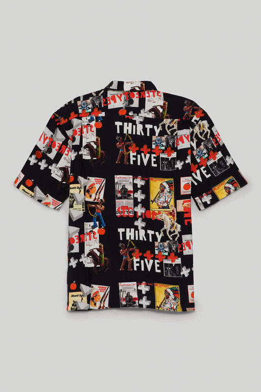 Hollywood Lies Camp Shirt - Black