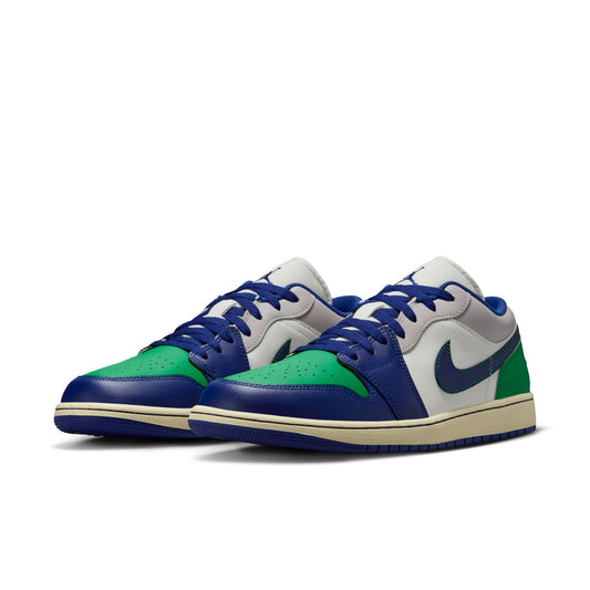 Air Jordan 1 Low - SAIL/DEEP ROYAL BLUE-STADIUM GREEN
