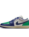 Air Jordan 1 Low - SAIL/DEEP ROYAL BLUE-STADIUM GREEN
