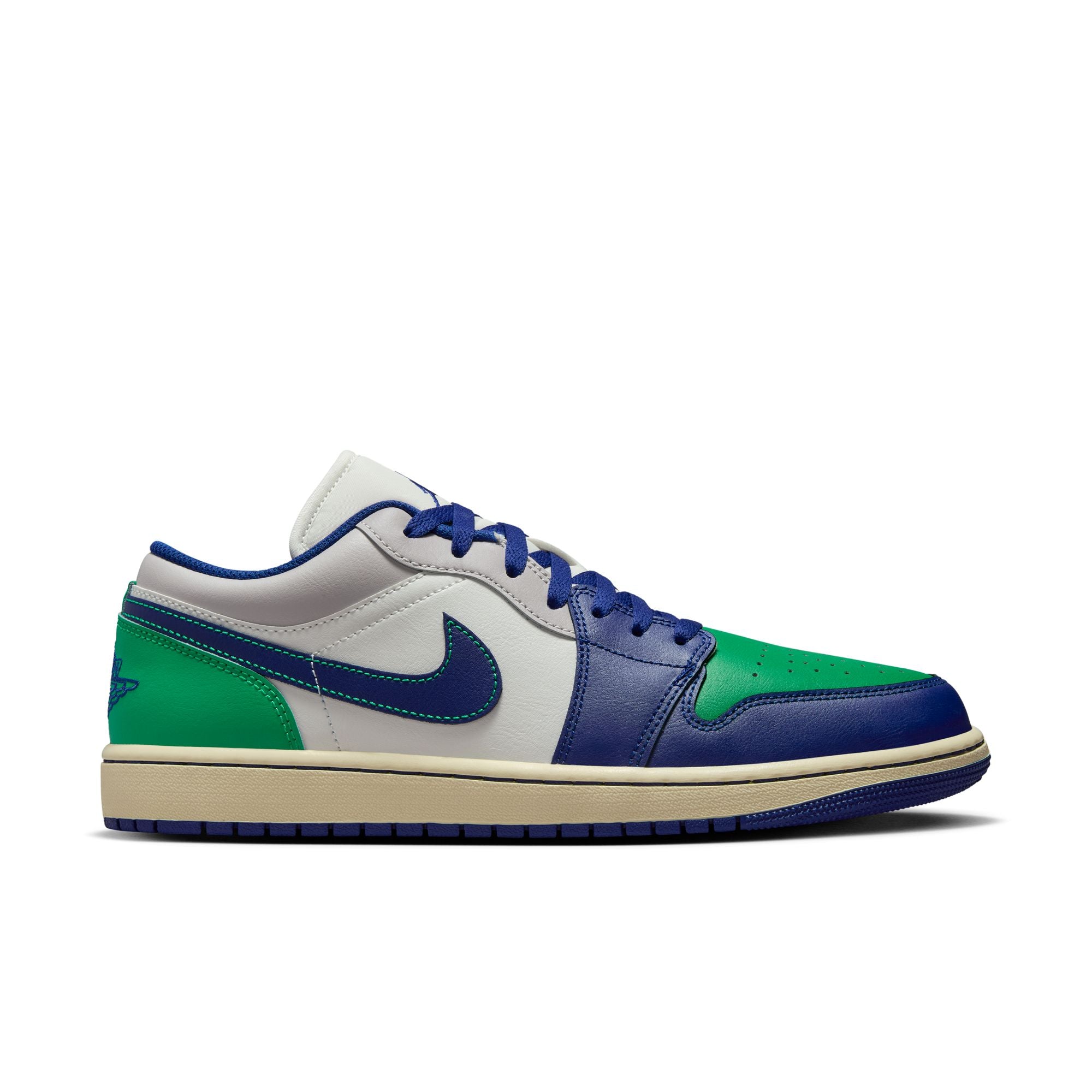 Air Jordan 1 Low - SAIL/DEEP ROYAL BLUE-STADIUM GREEN