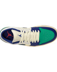 Air Jordan 1 Low - SAIL/DEEP ROYAL BLUE-STADIUM GREEN