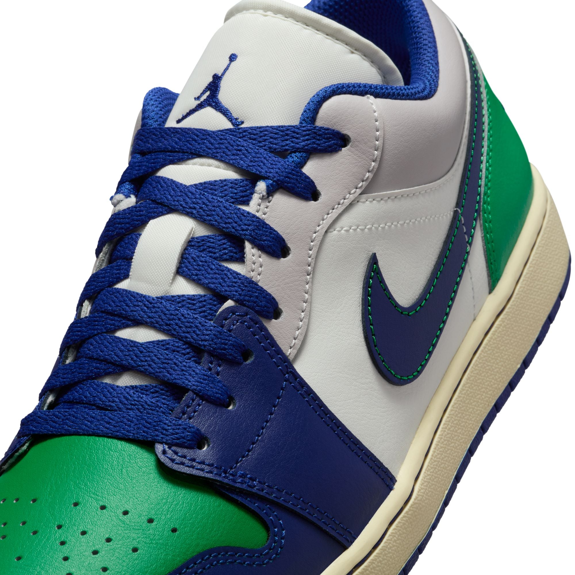 Air Jordan 1 Low - SAIL/DEEP ROYAL BLUE-STADIUM GREEN
