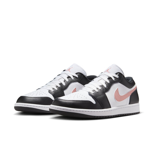 Air Jordan 1 Low - White, Rust Pink and Black