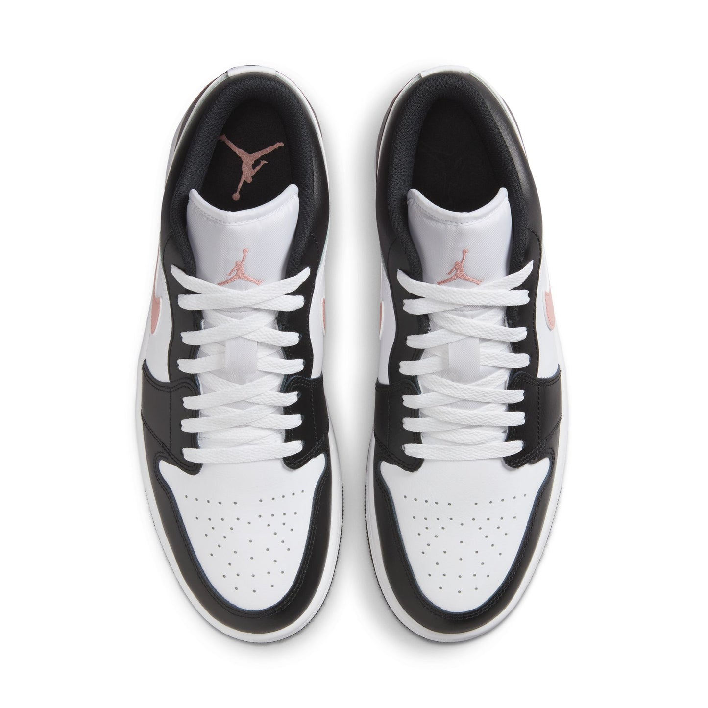 Air Jordan 1 Low - White, Rust Pink and Black