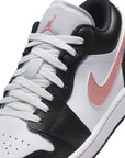 Air Jordan 1 Low - White, Rust Pink and Black