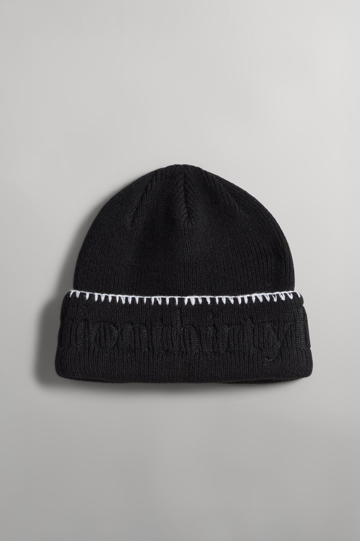 SECTION 35 x 47 Brand Wordmark Beanie - Black