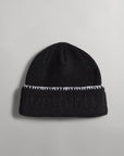 SECTION 35 x 47 Brand Wordmark Beanie - Blanket Stitch Black