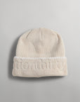 SECTION 35 x 47 Brand Wordmark Beanie - Blanket Stitch Bone