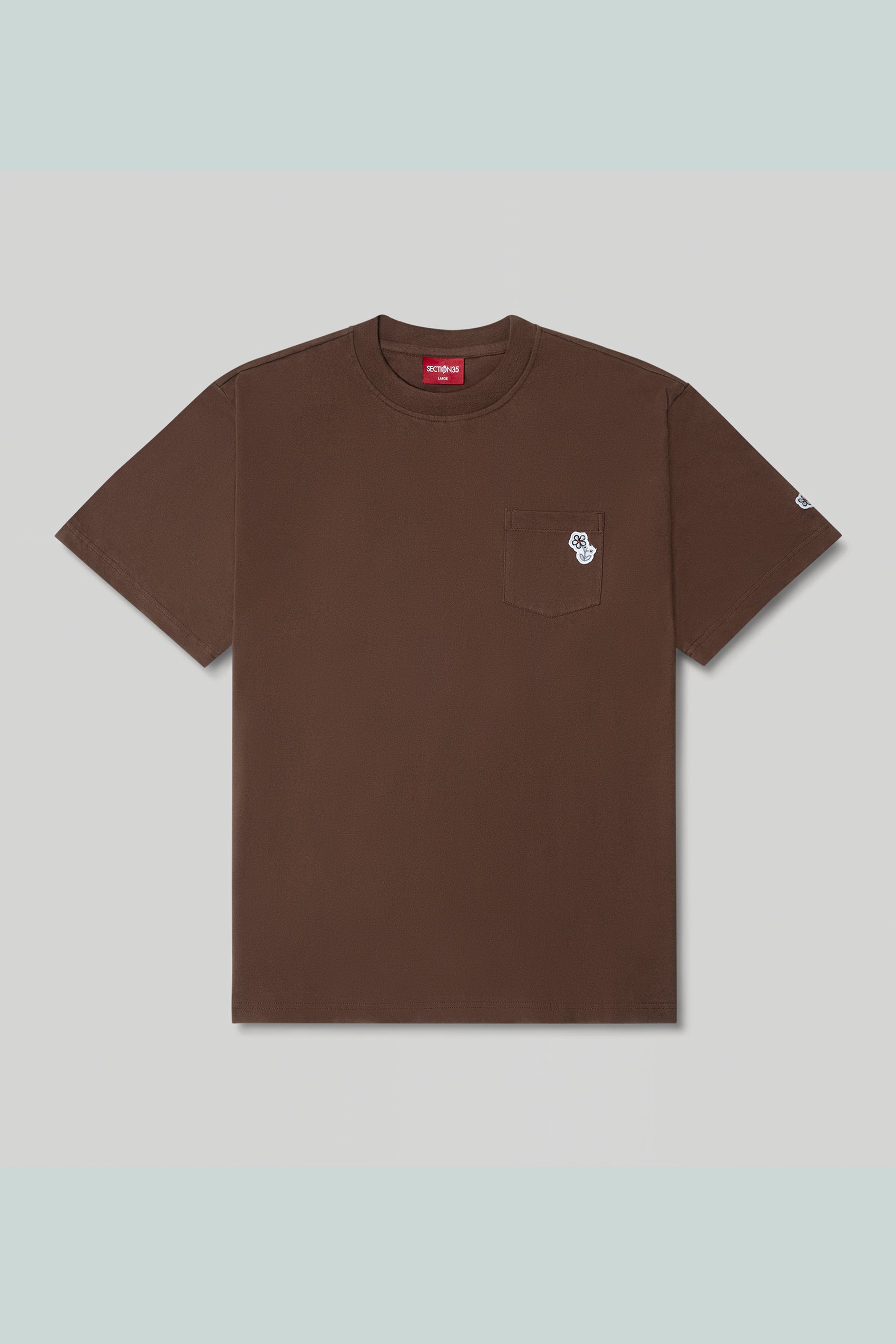 Staple Pocket Tee - Faded Brown
