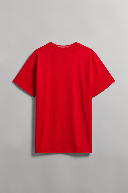 FC Embroidered Tee - Red