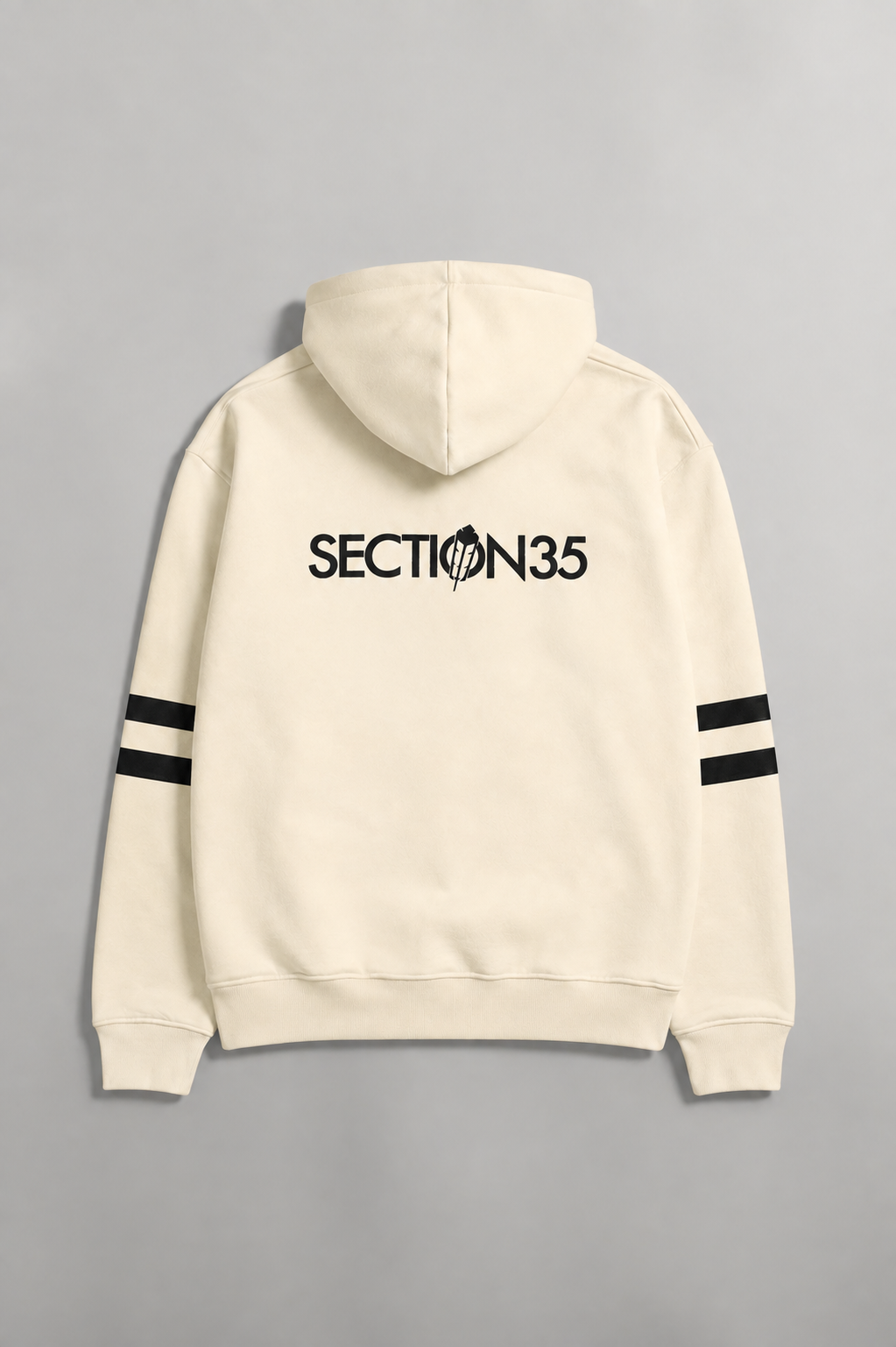 Generations Flocked Hoodie - Cream