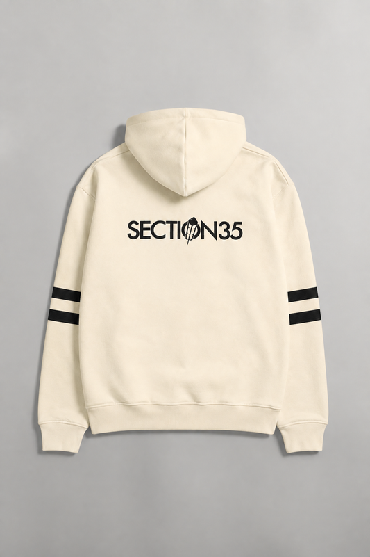 Generations Flocked Hoodie - Cream