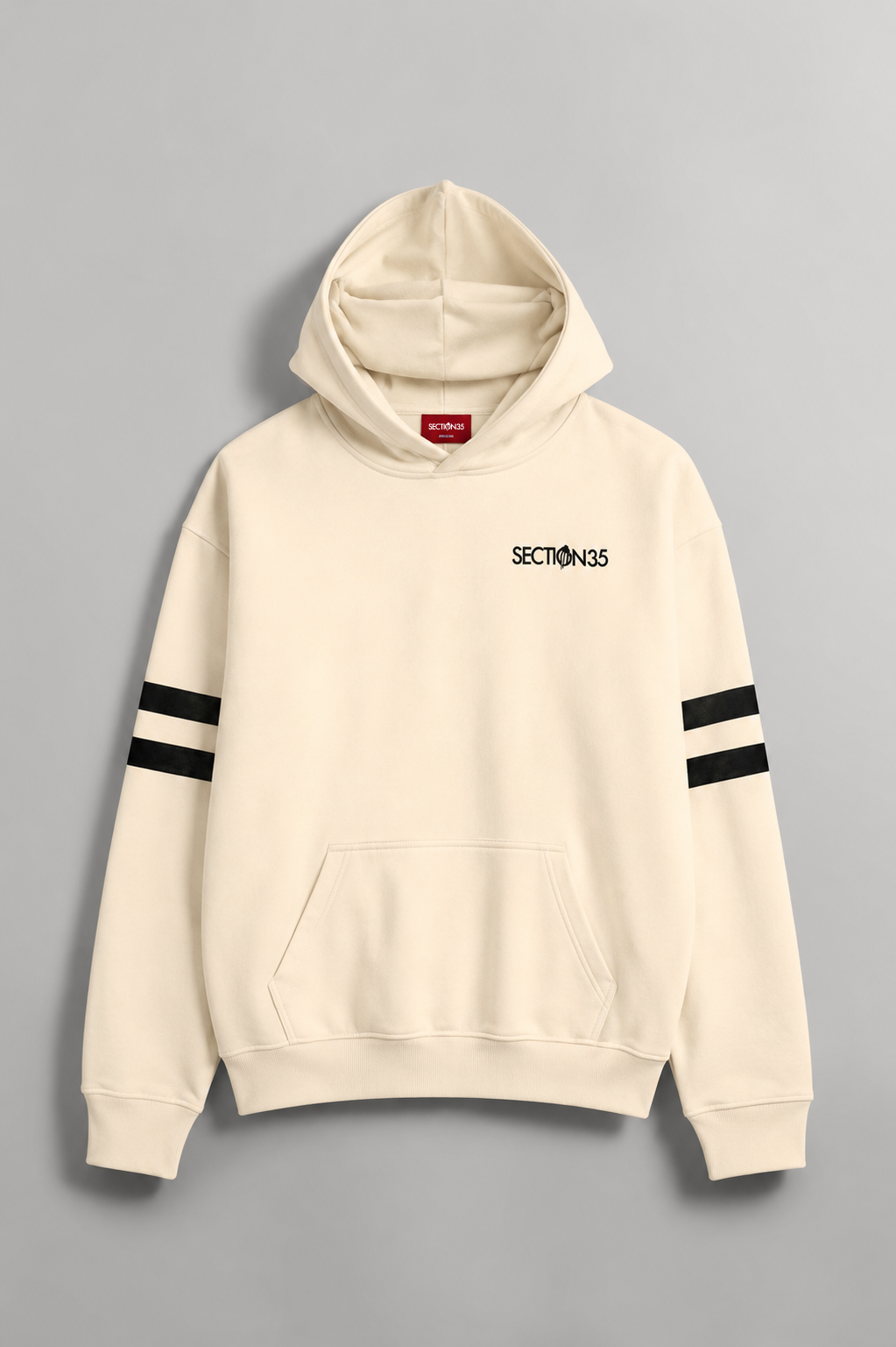 Generations Flocked Hoodie - Cream
