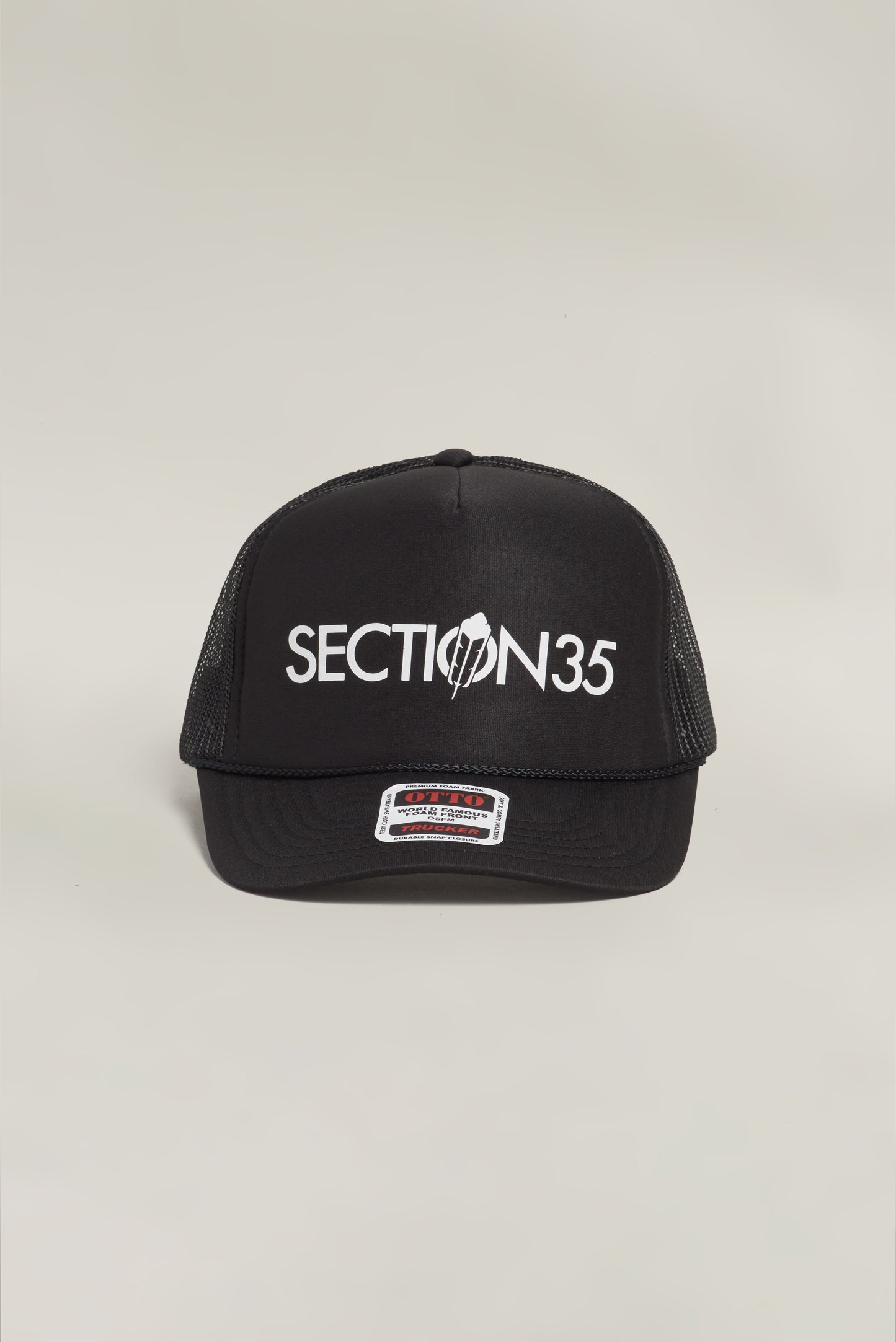 ATHL3TIC5 Foam Trucker Hat by Otto - Black