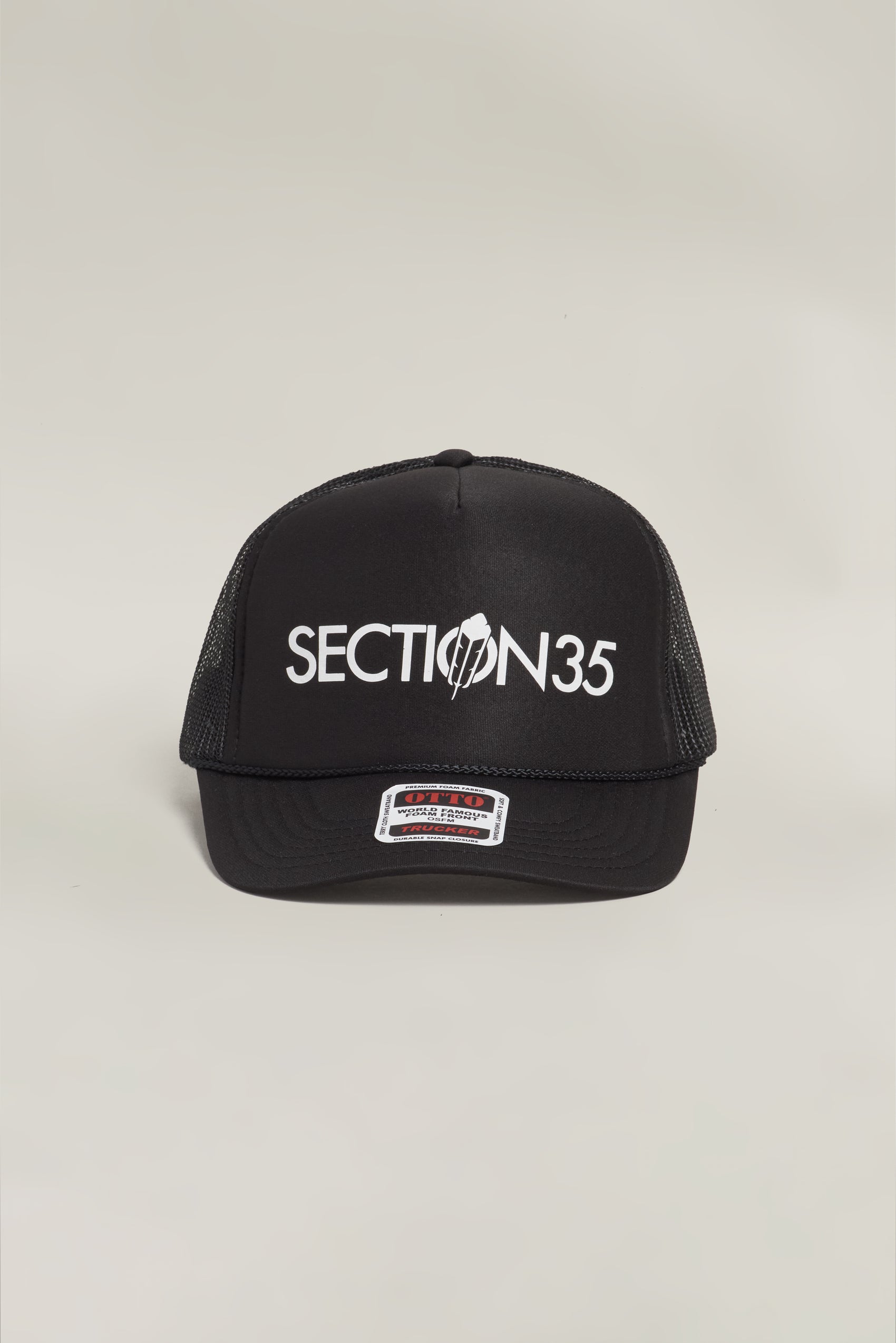 ATHL3TIC5 Foam Trucker Hat by Otto - Black