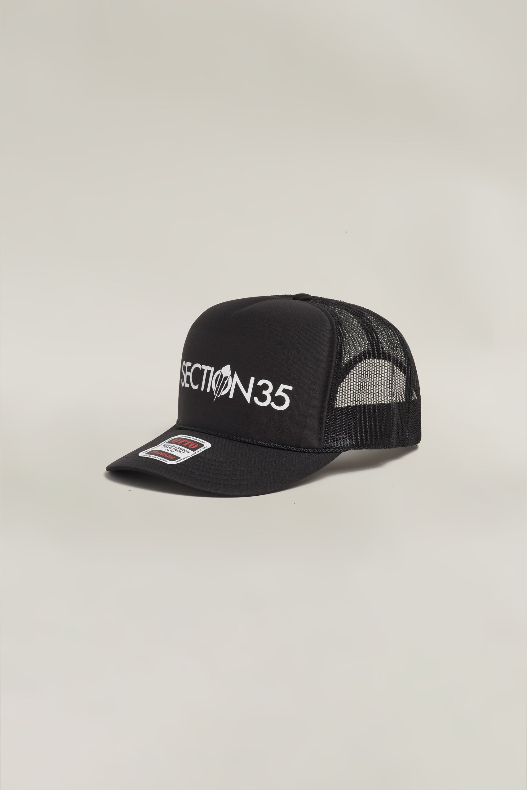 ATHL3TIC5 Foam Trucker Hat by Otto - Black