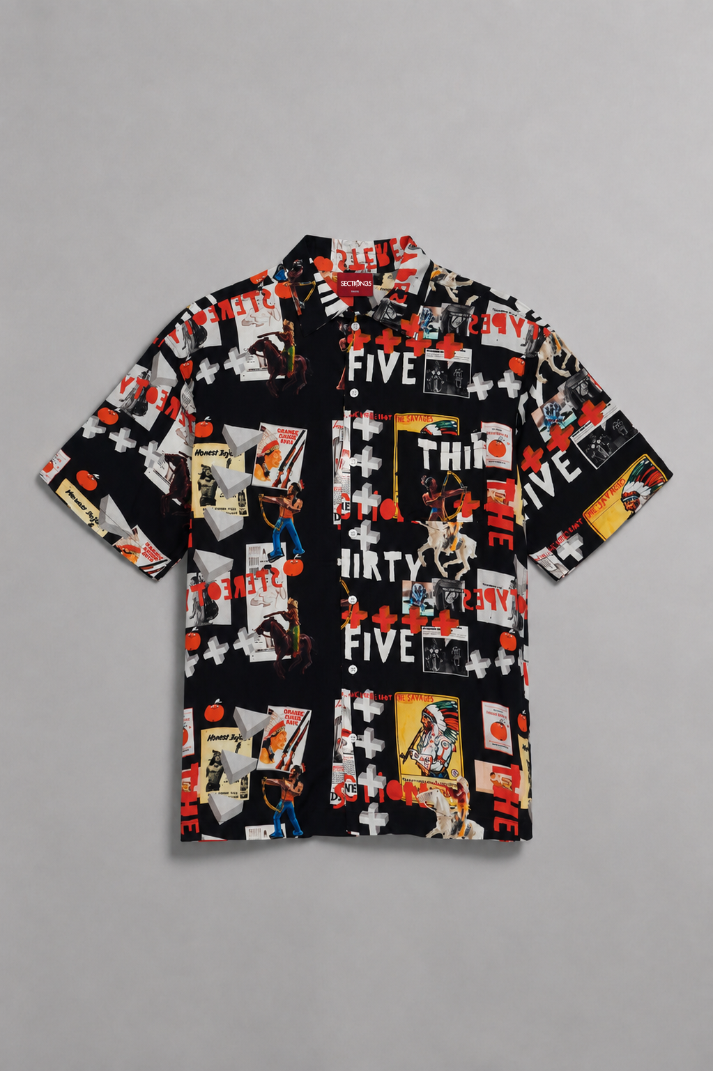 Hollywood Lies Camp Shirt - Black