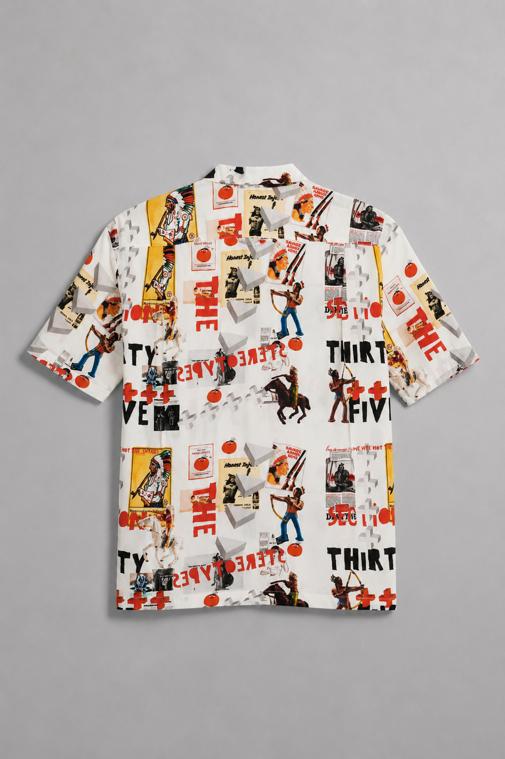 Hollywood Lies Camp Shirt - White