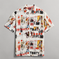 Hollywood Lies Camp Shirt - White